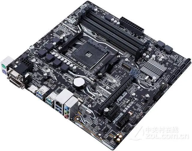 Alt view image 2 of 4 - ASUS PRIME B350M-A Socket AM4 DDR4 64GB Micro ATX Motherboard