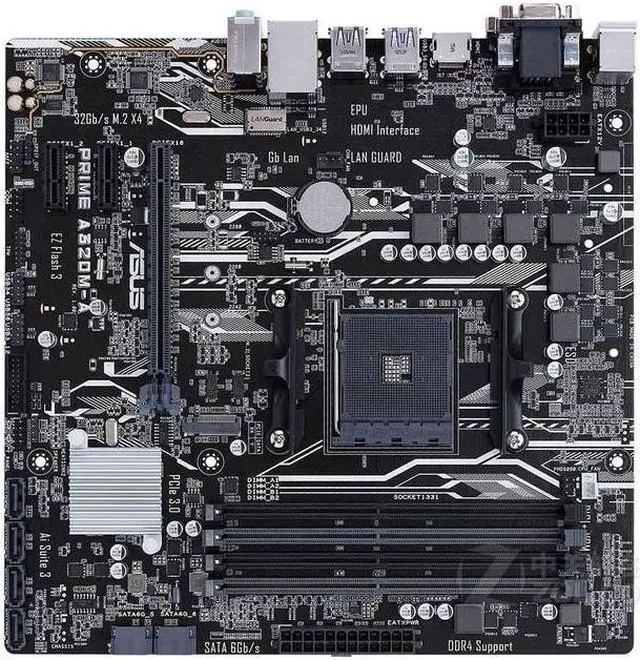 Refurbished: ASUS PRIME A320M-A Socket AM4 DDR4 64GB Micro