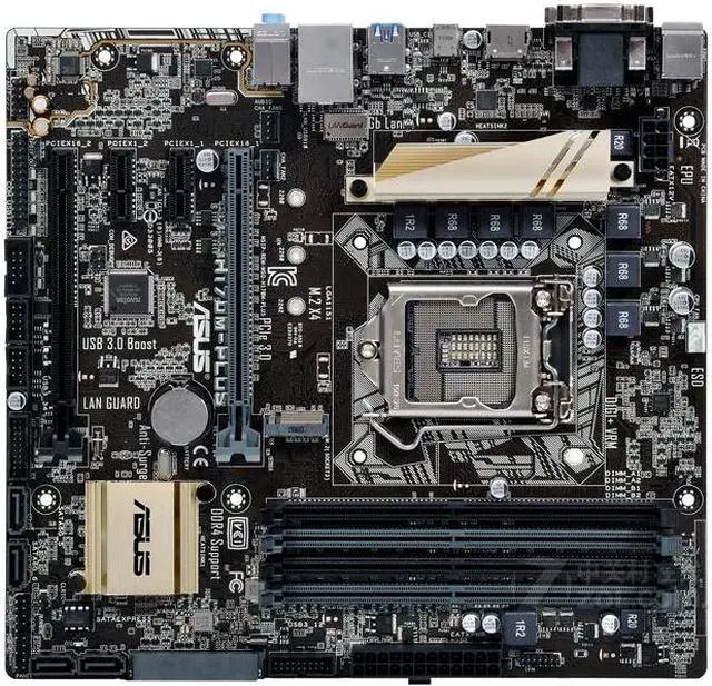 ASUS　H170M-PLUS LGA1151 Used - Very Good: ASUS H170M-PLUS/CSM LGA 1151 Micro ATX