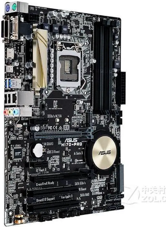 Alt view image 3 of 4 - ASUS H170-PRO LGA 1151 DDR4 64GB ATX Motherboard