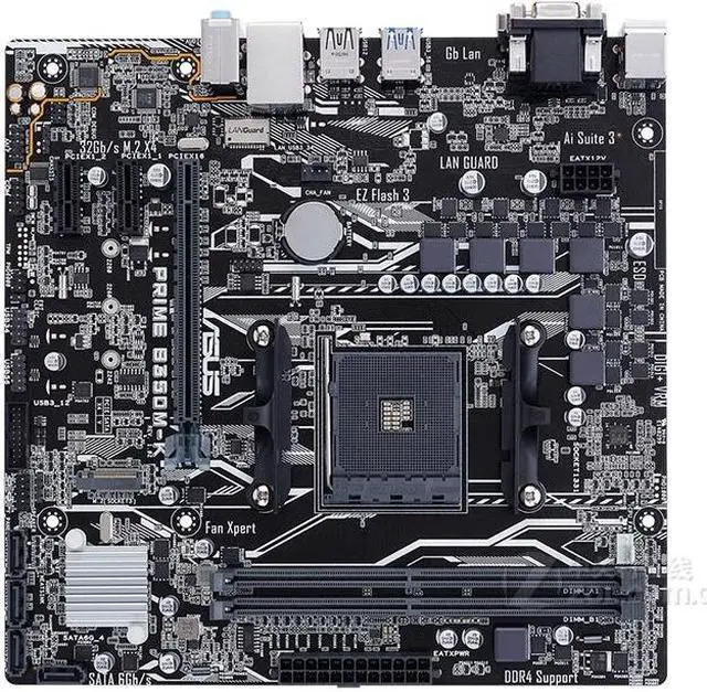 Main image of ASUS PRIME B350M-K Socket AM4 DDR4 32GB Micro ATX Motherboard