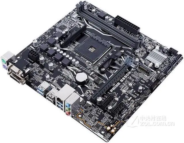 Alt view image 3 of 4 - ASUS PRIME B350M-K Socket AM4 DDR4 32GB Micro ATX Motherboard