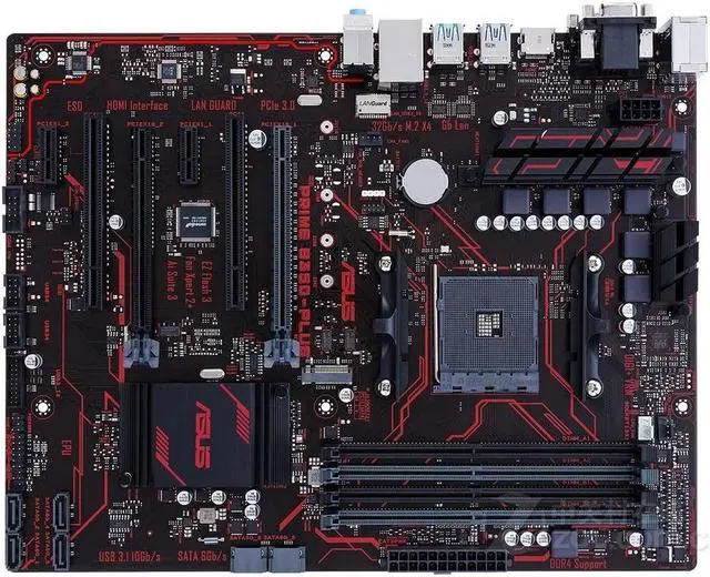 Main image of ASUS PRIME B350-PLUS Socket AM4 DDR4 64GB ATX Motherboard