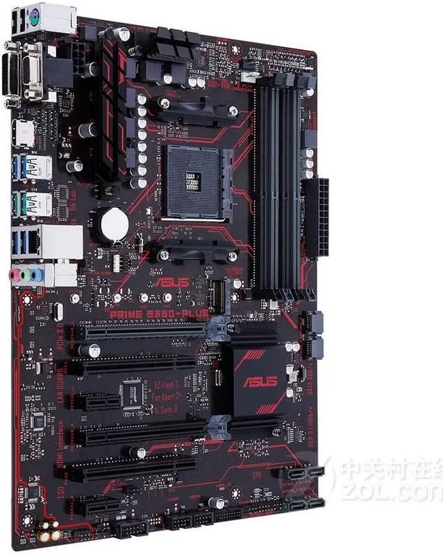 Alt view image 2 of 3 - ASUS PRIME B350-PLUS Socket AM4 DDR4 64GB ATX Motherboard