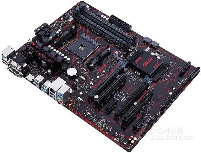 Alt view image 3 of 3 - ASUS PRIME B350-PLUS Socket AM4 DDR4 64GB ATX Motherboard
