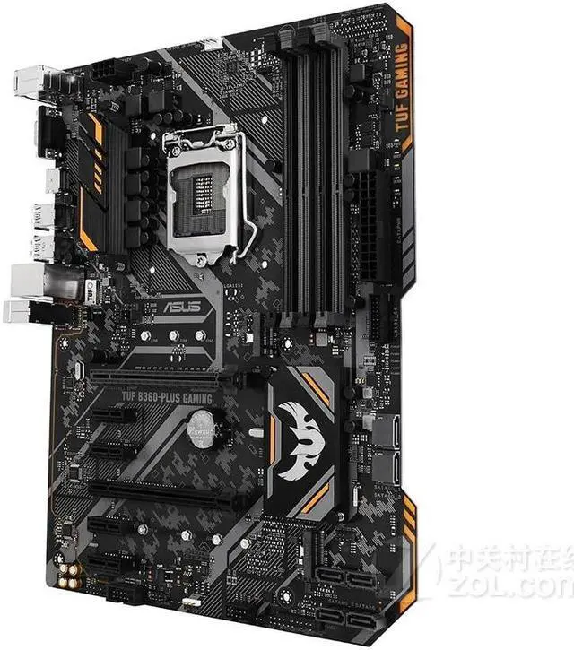 Alt view image 3 of 8 - ASUS TUF B360-PLUS GAMING LGA 1151 DDR4 64GB ATX Motherboard