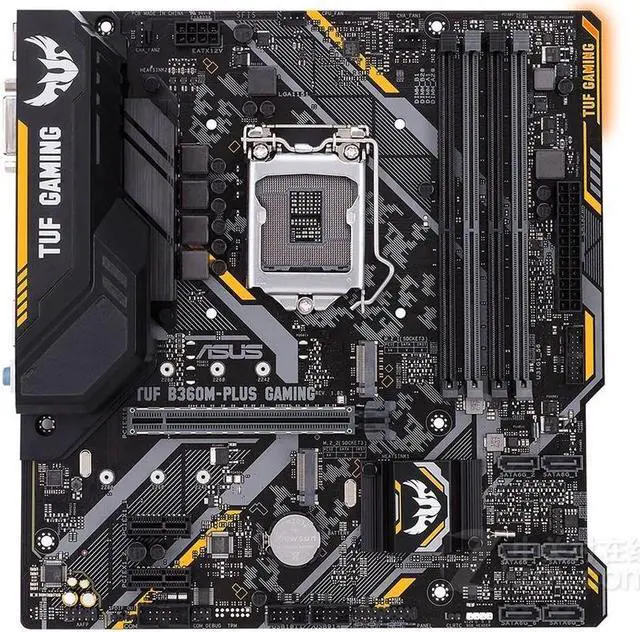 Alt view image 3 of 4 - ASUS TUF B360M-PLUS GAMING LGA 1151 DDR4 64GB Micro ATX Motherboard