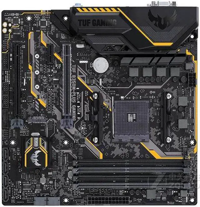 Main image of ASUS TUF B350M-PLUS GAMING Socket AM4 DDR4 64GB Micro ATX Motherboard
