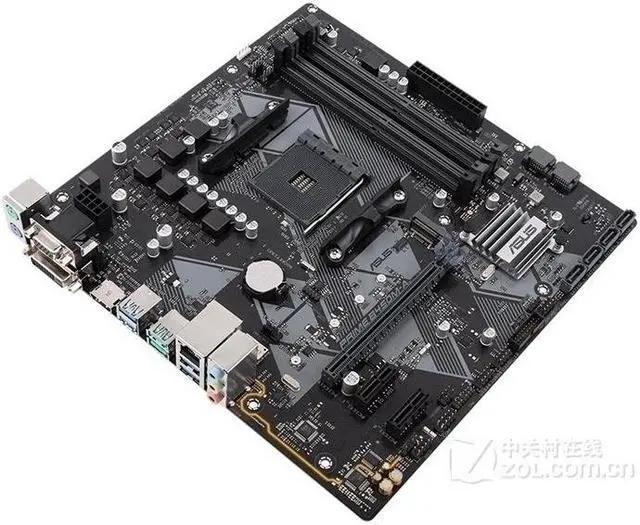 Alt view image 3 of 4 - ASUS PRIME B450M-A Socket AM4 DDR4 128GB Micro ATX Motherboard