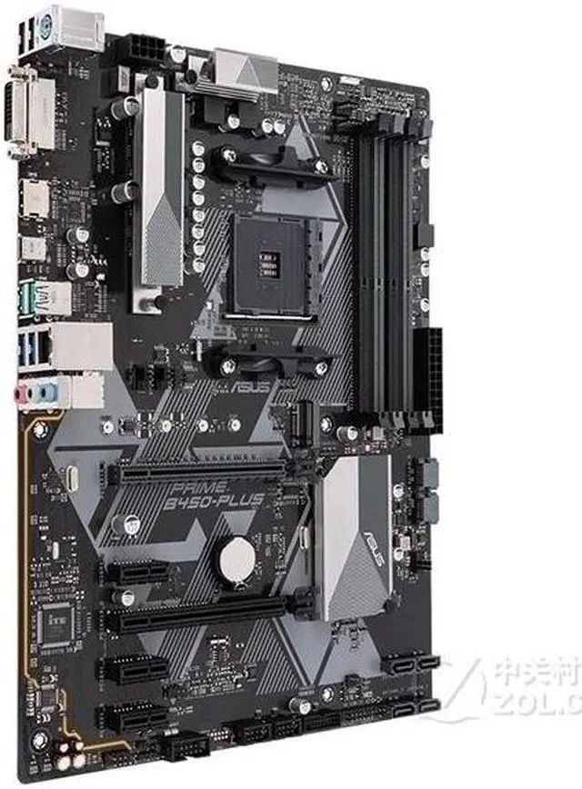 Alt view image 2 of 5 - ASUS PRIME B450-PLUS Socket AM4 DDR4 64GB ATX Motherboard