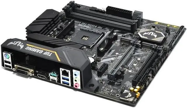 Alt view image 4 of 4 - ASUS TUF B450M-PRO GAMING Socket AM4 DDR4 64GB Micro ATX Motherboard