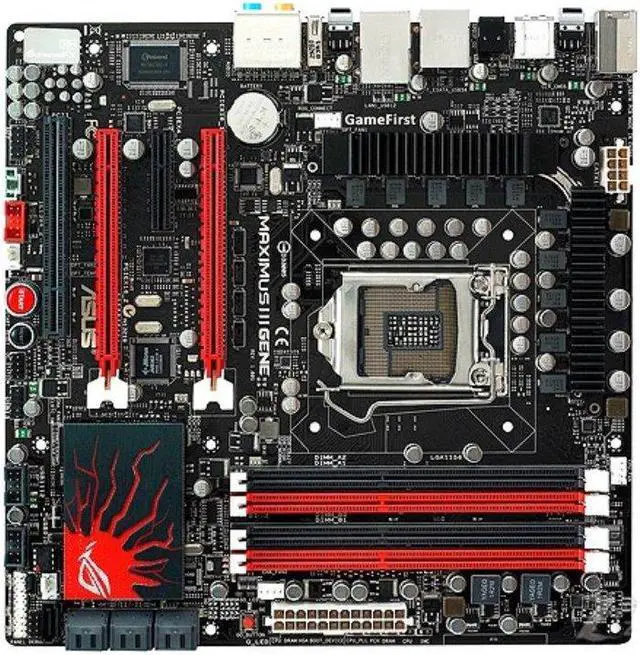 Main image of ASUS Maximus III Gene LGA 1156 DDR3 16GB Micro ATX Motherboard