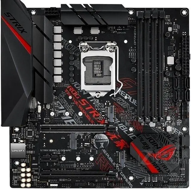 Main image of ASUS ROG STRIX B365-G GAMING LGA 1151 DDR4 64GB Micro ATX Motherboard