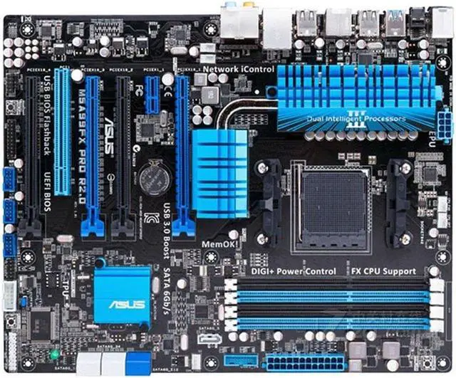 Main image of ASUS M5A99FX PRO R2.0 Socket AM3+ DDR3 32GB ATX Motherboard