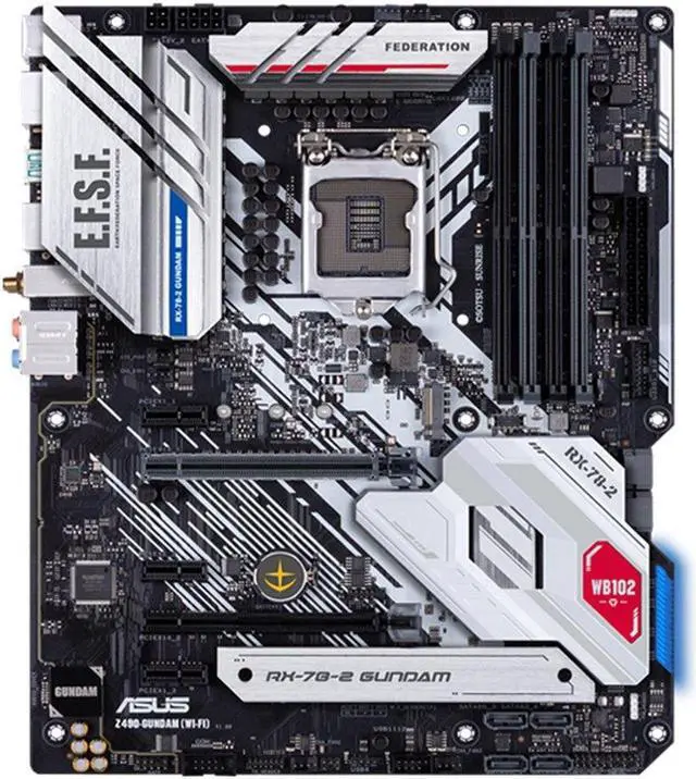 ASUS Z490-GUNDAM (WI-FI) LGA 1200 Intel Z490 DDR4 128GB ATX Motherboard
