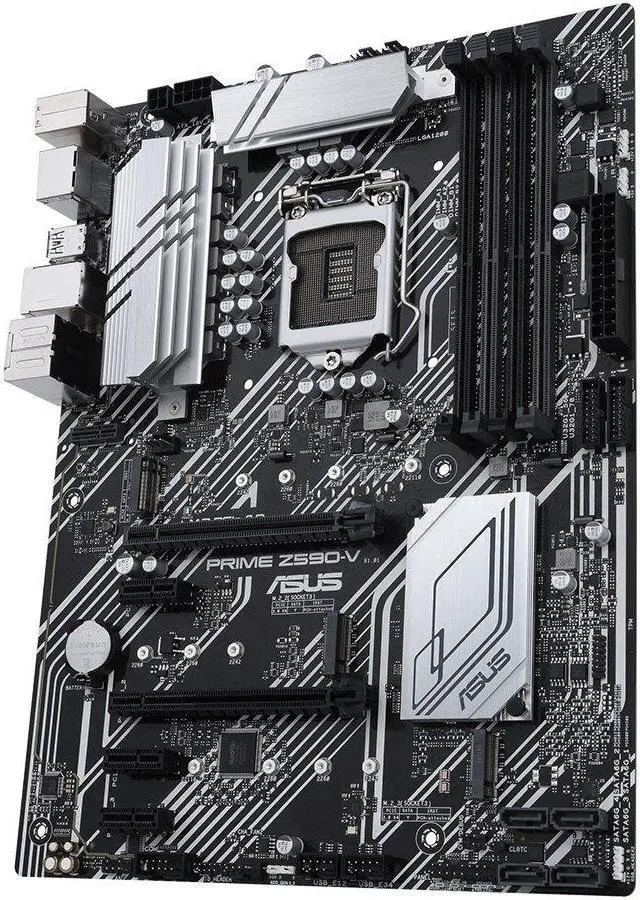 Alt view image 3 of 4 - ASUS PRIME Z590-V LGA 1200 DDR4 128GB ATX Motherboard