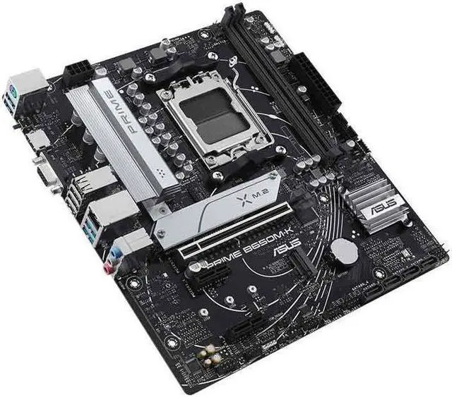 Alt view image 2 of 4 - ASUS PRIME B650M-K Socket AM5 DDR5 128GB Micro ATX Motherboard