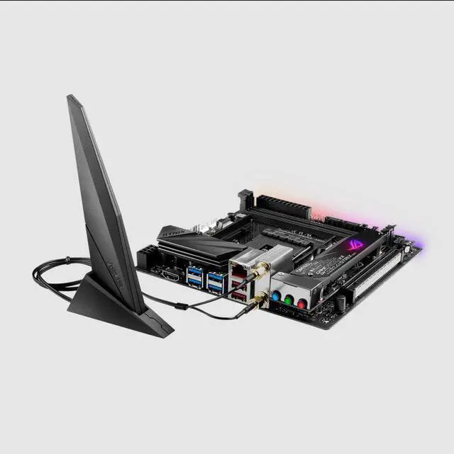 Alt view image 3 of 3 - ASUS ROG STRIX X470-I GAMING Socket AM4 DDR4 32GB Mini-ITX Motherboard