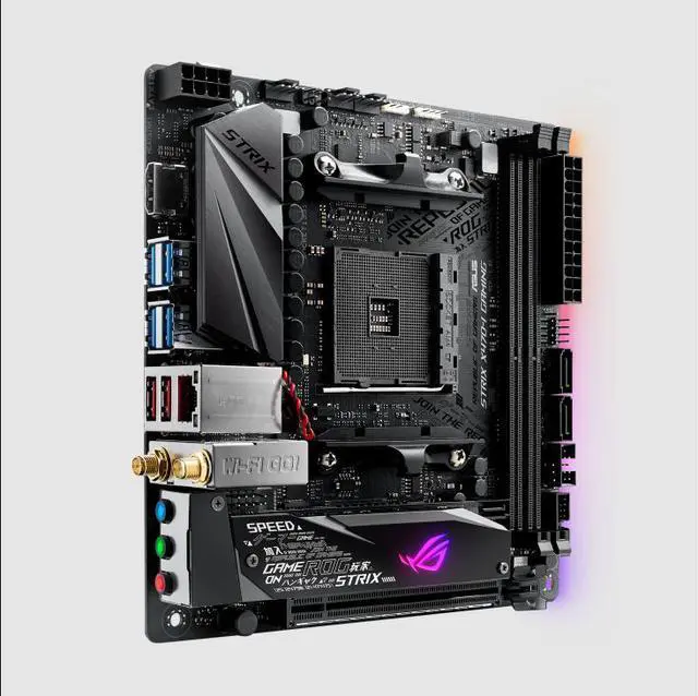 Alt view image 2 of 3 - ASUS ROG STRIX X470-I GAMING Socket AM4 DDR4 32GB Mini-ITX Motherboard