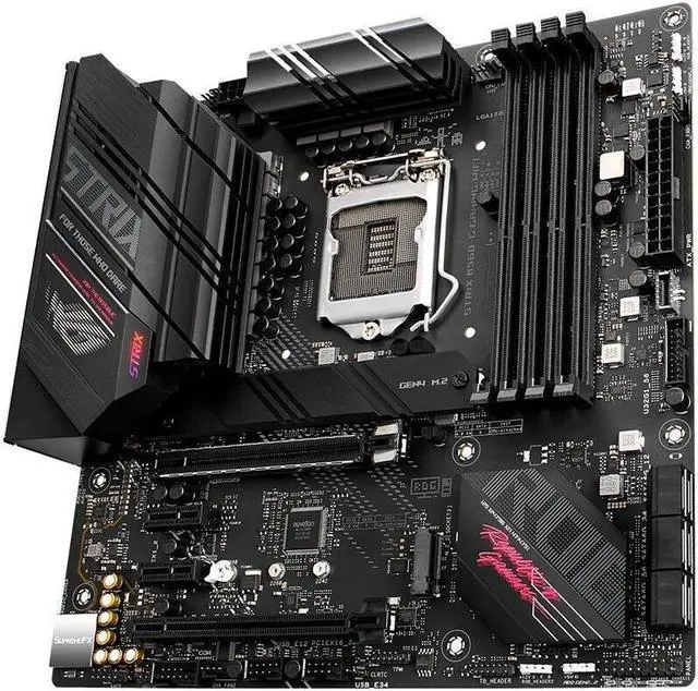 Alt view image 2 of 8 - ASUS ROG STRIX B560-G GAMING WIFI LGA 1200 DDR4 128GB Micro ATX Motherboard