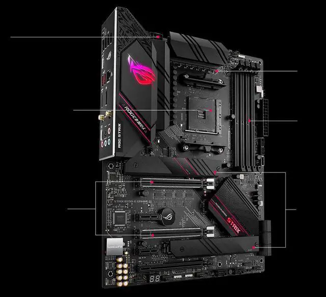 Alt view image 2 of 2 - ASUS ROG STRIX B550-E GAMING Socket AM4 DDR4 128GB ATX Motherboard