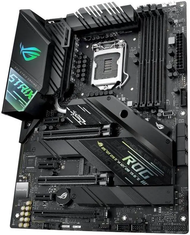 Alt view image 3 of 7 - ASUS ROG STRIX Z490-F GAMING LGA 1200 DDR4 128GB ATX Motherboard