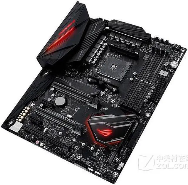 Alt view image 2 of 5 - ASUS ROG CROSSHAIR VII HERO (WI-FI) Socket AM4 DDR4 64GB ATX Motherboard