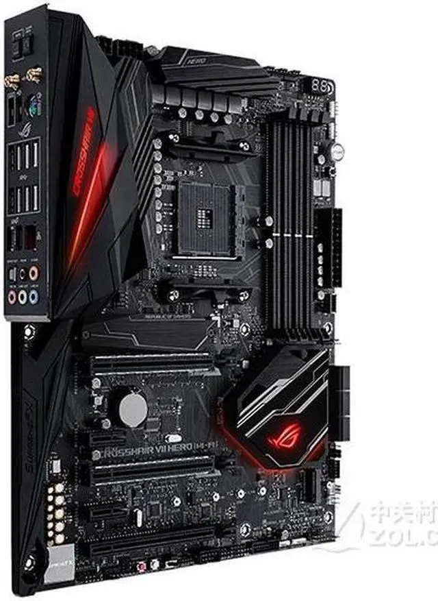 Alt view image 3 of 5 - ASUS ROG CROSSHAIR VII HERO (WI-FI) Socket AM4 DDR4 64GB ATX Motherboard