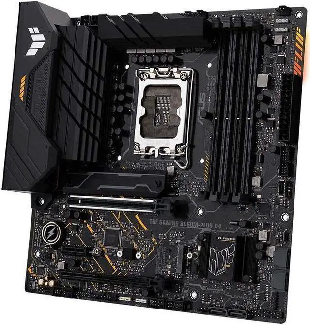 Alt view image 3 of 5 - ASUS TUF GAMING B660M-PLUS D4 LGA 1700 DDR4 128GB Micro ATX Motherboard