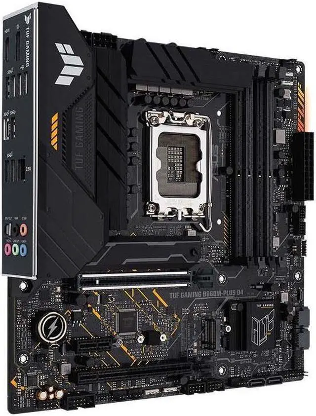 Alt view image 2 of 5 - ASUS TUF GAMING B660M-PLUS D4 LGA 1700 DDR4 128GB Micro ATX Motherboard
