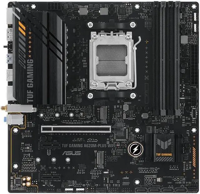 Main image of ASUS TUF GAMING A620M-PLUS WIFI Socket AM5 DDR5 192GB Micro ATX Motherboard