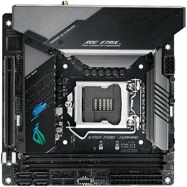 Main image of ASUS ROG STRIX Z490-I GAMING LGA 1200 DDR4 64GB Mini-ITX Motherboard