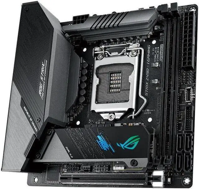 Alt view image 2 of 4 - ASUS ROG STRIX Z490-I GAMING LGA 1200 DDR4 64GB Mini-ITX Motherboard