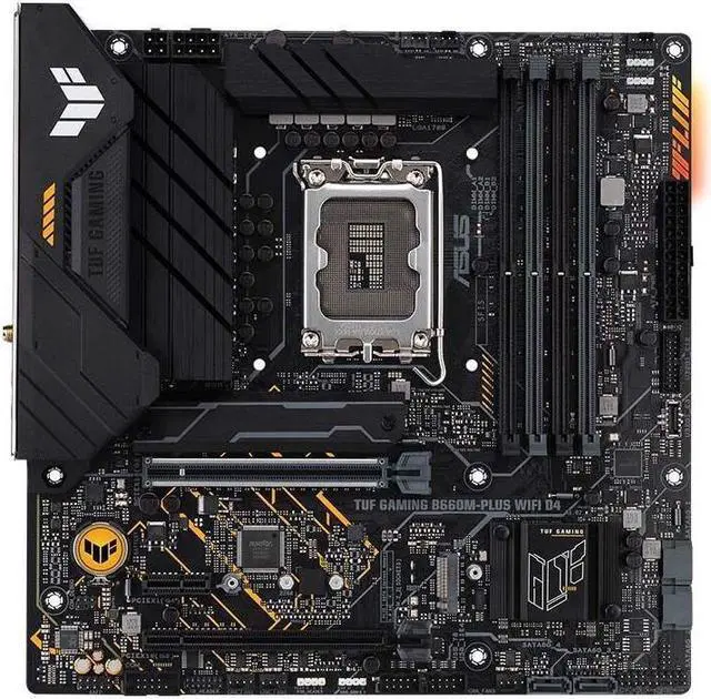Main image of ASUS TUF GAMING B660M-PLUS WIFI D4 LGA 1700 DDR4 128GB Micro ATX Motherboard