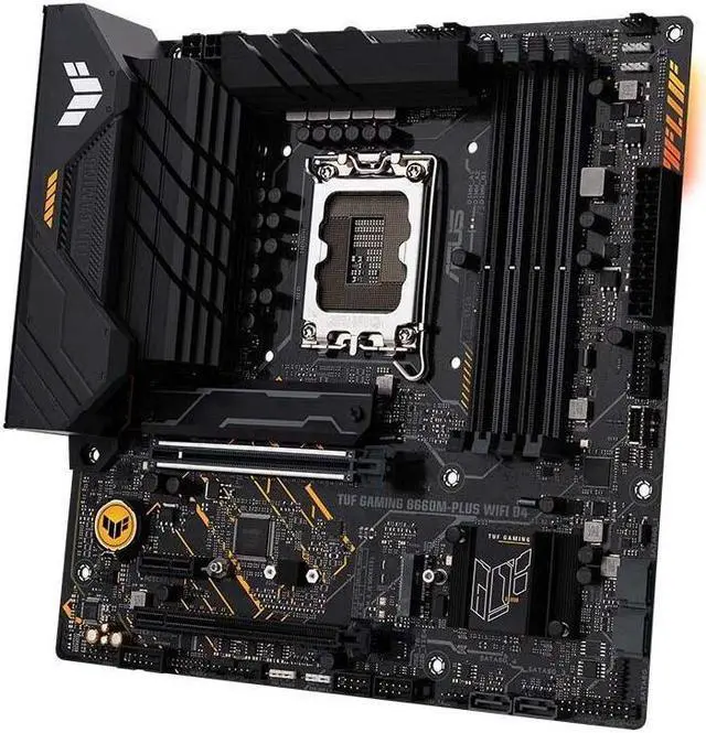 Alt view image 2 of 4 - ASUS TUF GAMING B660M-PLUS WIFI D4 LGA 1700 DDR4 128GB Micro ATX Motherboard