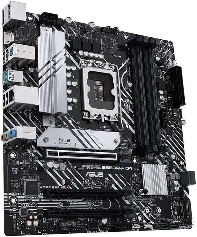 Alt view image 2 of 4 - ASUS PRIME B660M-A D4 LGA 1700 DDR4 128GB Micro ATX Motherboard