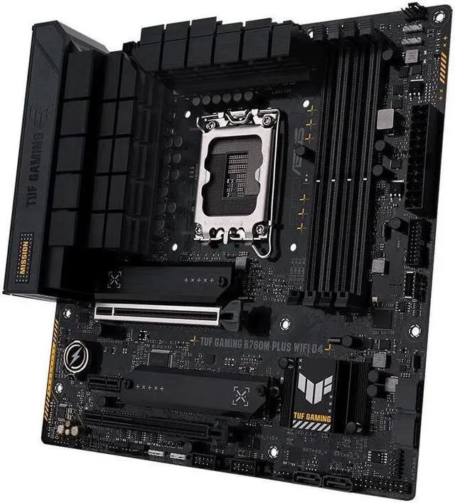 Main image of ASUS TUF GAMING B760M-PLUS WIFI D4 LGA 1700 DDR4 128GB Micro ATX Motherboard