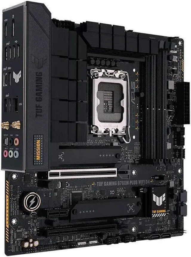 Alt view image 2 of 3 - ASUS TUF GAMING B760M-PLUS WIFI D4 LGA 1700 DDR4 128GB Micro ATX Motherboard