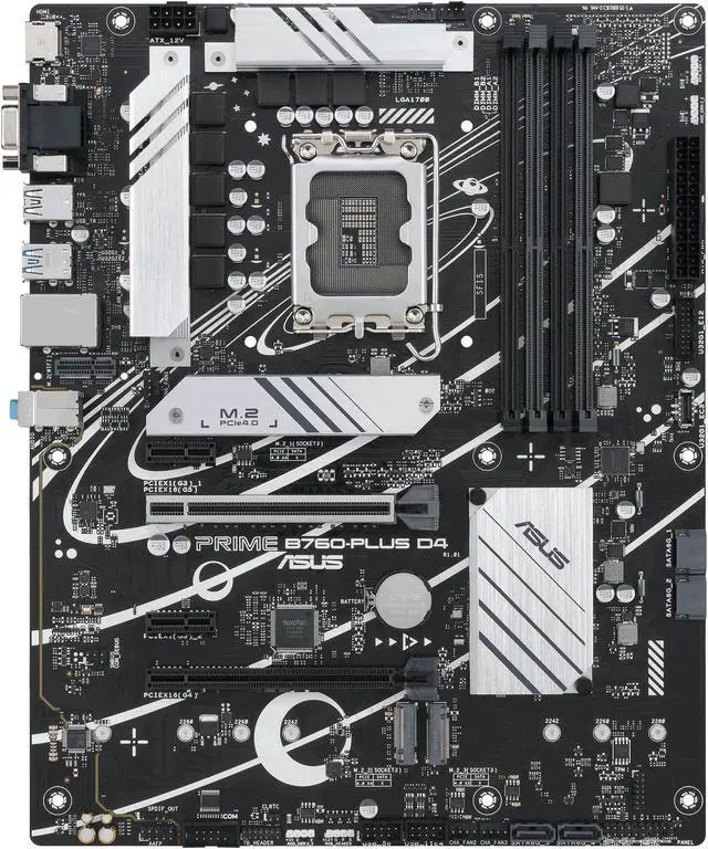 Main image of ASUS PRIME B760-PLUS D4 LGA 1700 DDR4 64GB Micro ATX Motherboard