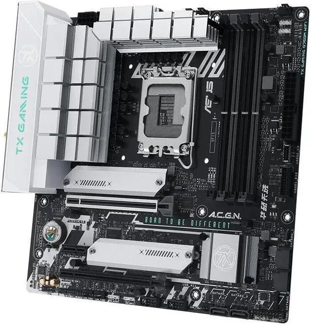 Alt view image 2 of 3 - ASUS TX GAMING B760M WIFI LGA 1700 DDR5 128GB Micro ATX Motherboard