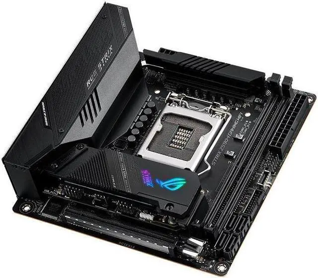 Alt view image 3 of 5 - ASUS ROG STRIX Z590-I GAMING WIFI LGA 1200 DDR4 64GB Mini-ITX Motherboard