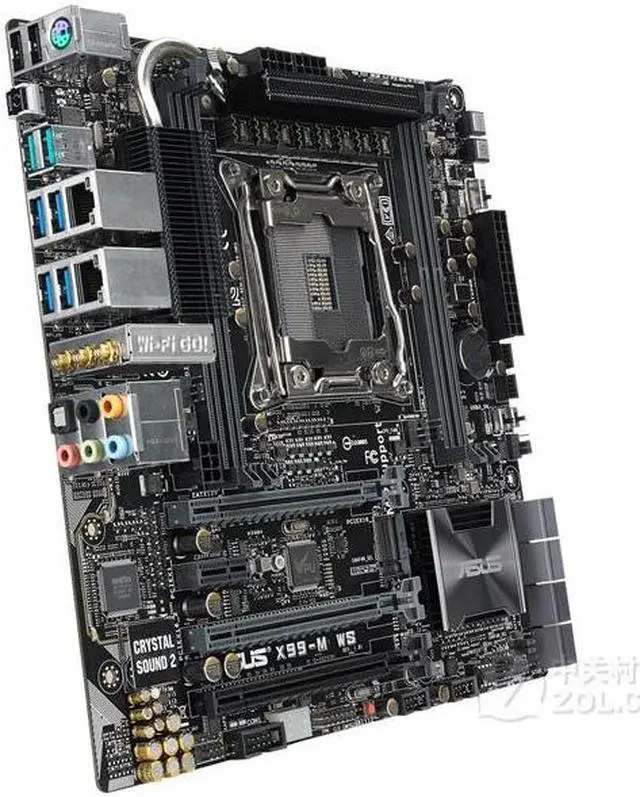 Alt view image 3 of 4 - ASUS X99-M WS LGA 2011-V3 DDR4 64GB Micro ATX Motherboard