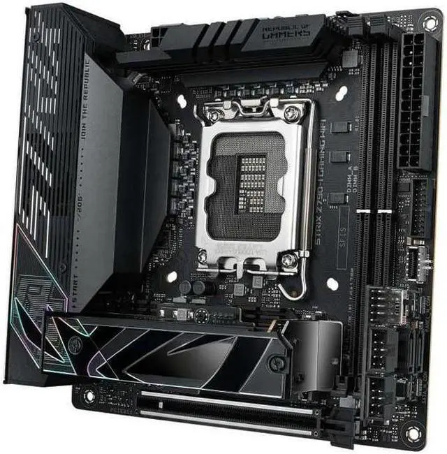 Alt view image 3 of 10 - ASUS ROG STRIX Z790-I GAMING WIFI LGA 1700 DDR5 96GB Mini-ITX Motherboard