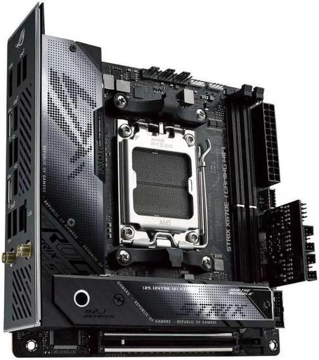 Alt view image 2 of 4 - ASUS ROG STRIX X670E-I GAMING WIFI Socket AM5 DDR5 96GB Mini-ITX Motherboard