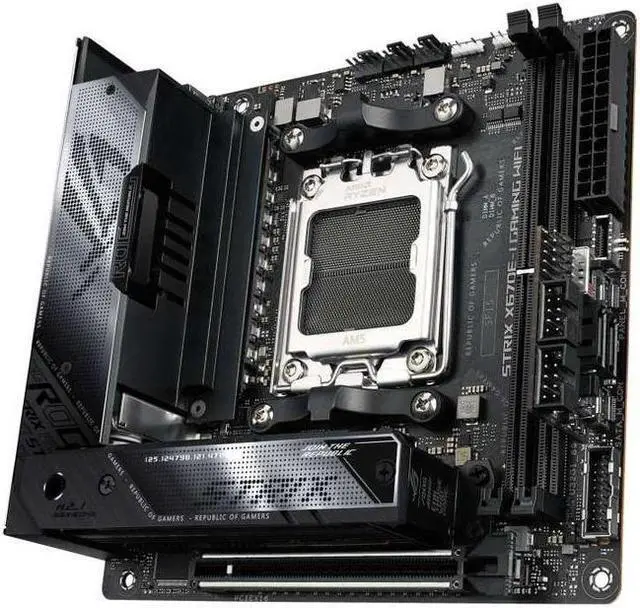 Alt view image 3 of 4 - ASUS ROG STRIX X670E-I GAMING WIFI Socket AM5 DDR5 96GB Mini-ITX Motherboard
