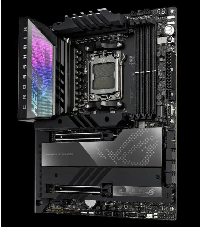 Alt view image 3 of 4 - ASUS ROG CROSSHAIR X670E HERO Socket AM5 DDR5 192GB ATX Motherboard