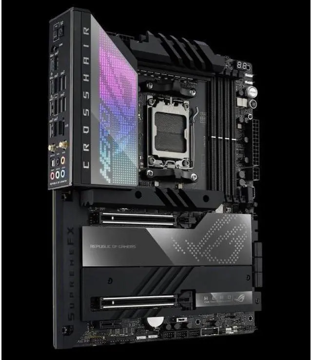Alt view image 4 of 4 - ASUS ROG CROSSHAIR X670E HERO Socket AM5 DDR5 192GB ATX Motherboard