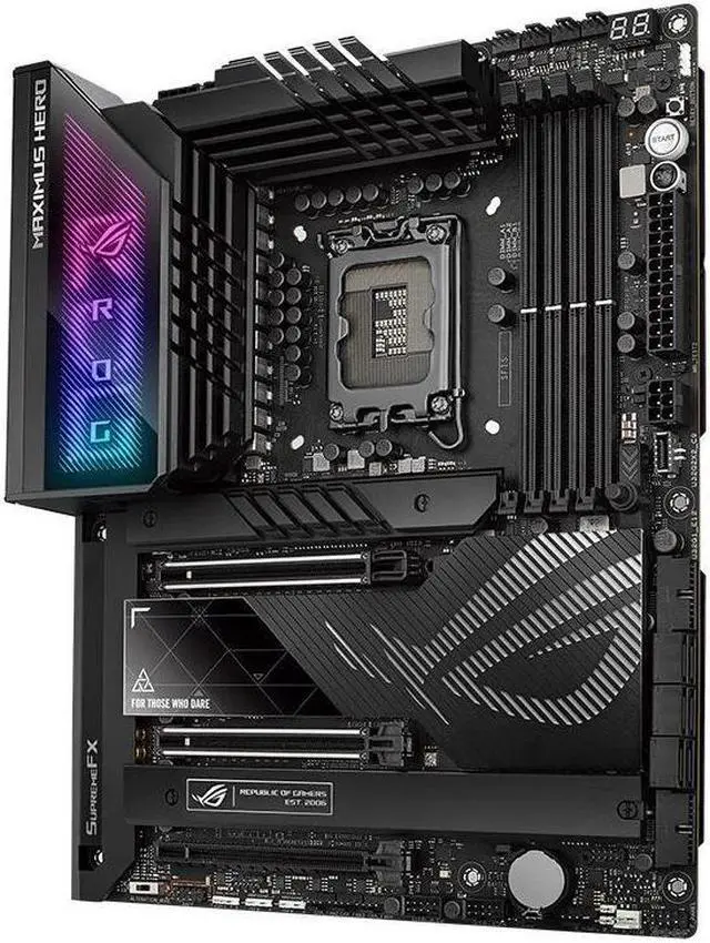 Alt view image 4 of 4 - ASUS ROG MAXIMUS Z790 HERO LGA 1700 DDR5 192GB ATX Motherboard