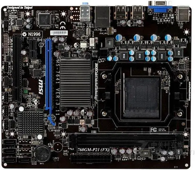 Main image of MSI 760GM-P21(FX) AMD 760G Socket AM3+ DDR3 16GB Micro ATX Motherboard