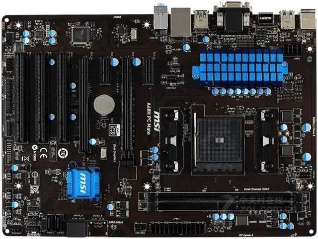 Main image of MSI A68H PC MATE AMD A68H Socket FM1 DDR3 32GB ATX Motherboard